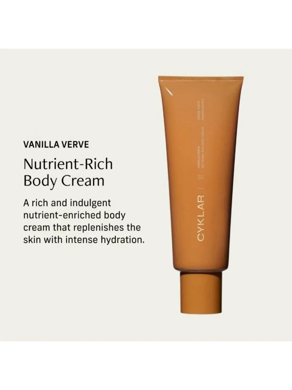 Nutrient-Rich Vanilla Body Cream - Non-Greasy 48-Hour Moisture, Hydrating Lotion